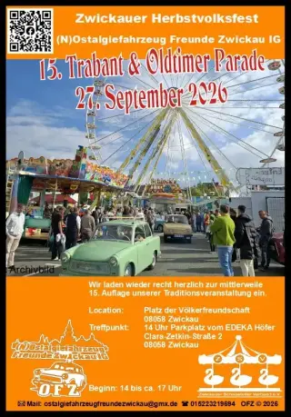 Event: 15. Trabant &amp; Oldtimer Parade 27.09.2026