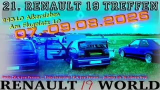 Event: 21. Renault 19 Forumstreffen Alkersleben