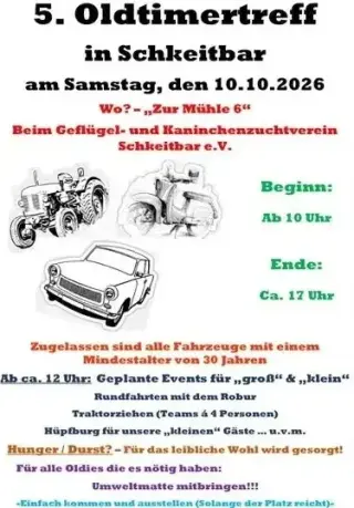 Event: 5. Oldtimertreffen in Schkeitbar