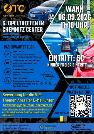 6. Opeltreffen im Chemnitz Center - Sportmodelle von Opel